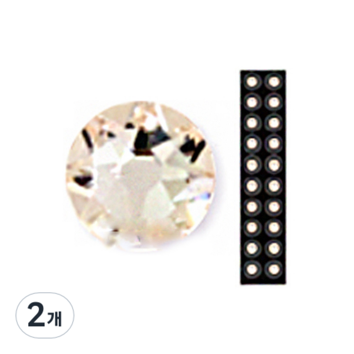 와사비네코 미미츠보 쥬얼리 귀지압패치 M 3.0mm 20p, 실크, 2개