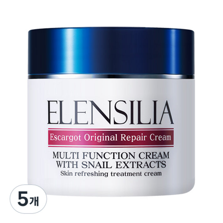 엘렌실라 에스카르고 오리지날 리페어 크림50g 달팽이, 50g, 5개