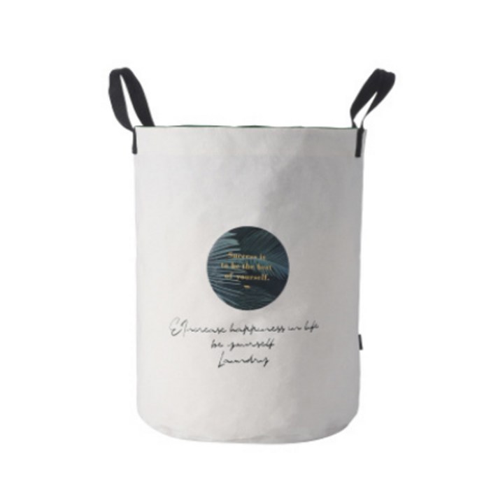 민성컴퍼니 접이식 세탁 수납 바구니, 원형, 1개