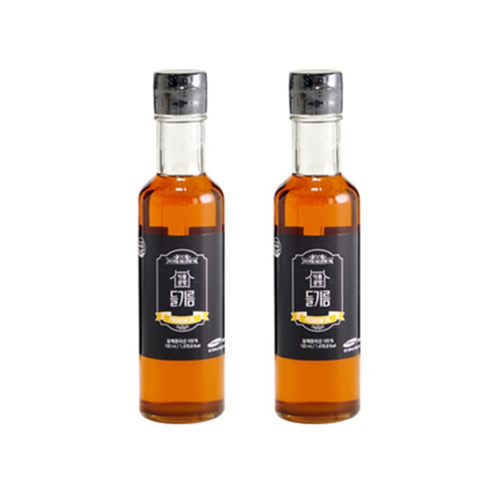 식품공방 고소한 들기름, 180ml, 2개