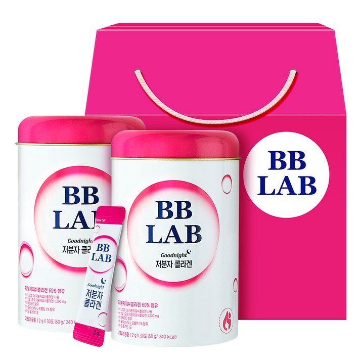 뉴트리원 비비랩 저분자 콜라겐 세트 30p, 2개, 60g