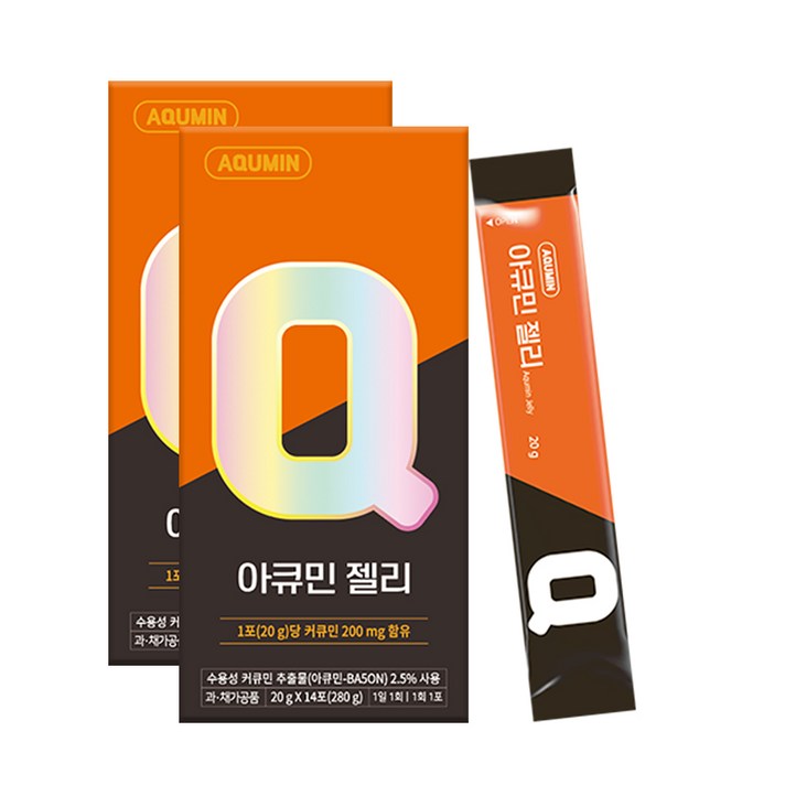 아큐민 수용성 커큐민 젤리 스틱, 20g, 28개
