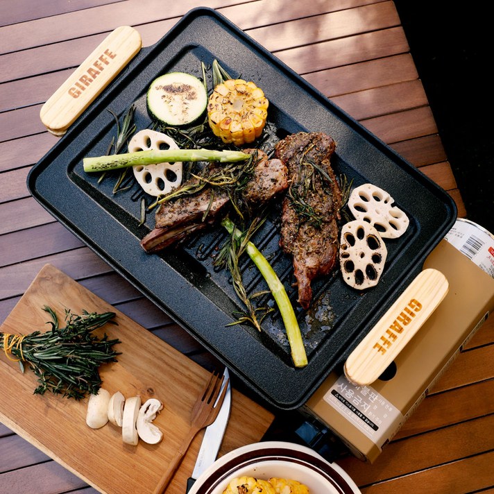 지라프 판테온 구이바다 탄 가스그릴 풀세트