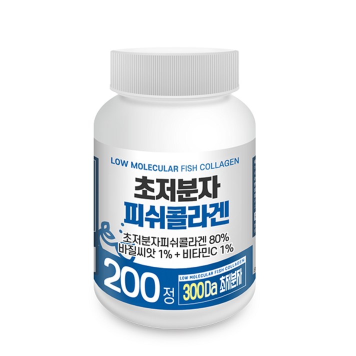 초저분자 피쉬 콜라겐 80g, 1개, 200정