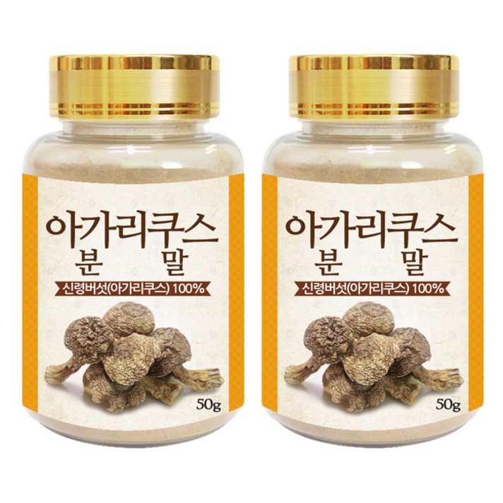 생생드림 아가리쿠스 버섯 분말, 50g, 2개