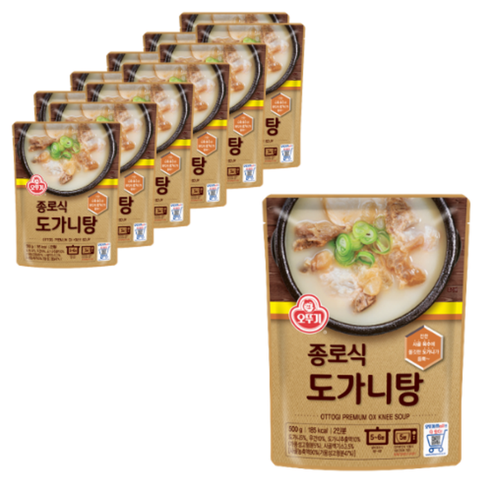 오뚜기 종로식도가니탕, 500g, 12개