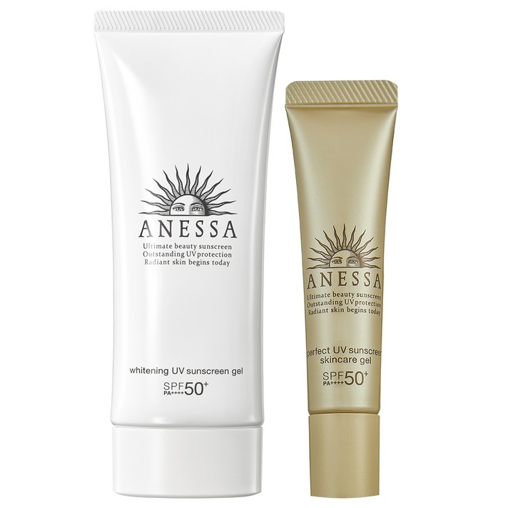 아넷사 화이트닝 UV 선스크린 젤 A SPF50+ PA++++ 90g + 선스크린 스킨케어 젤 SPF50+ PA++++ 15g 세트, 1세트