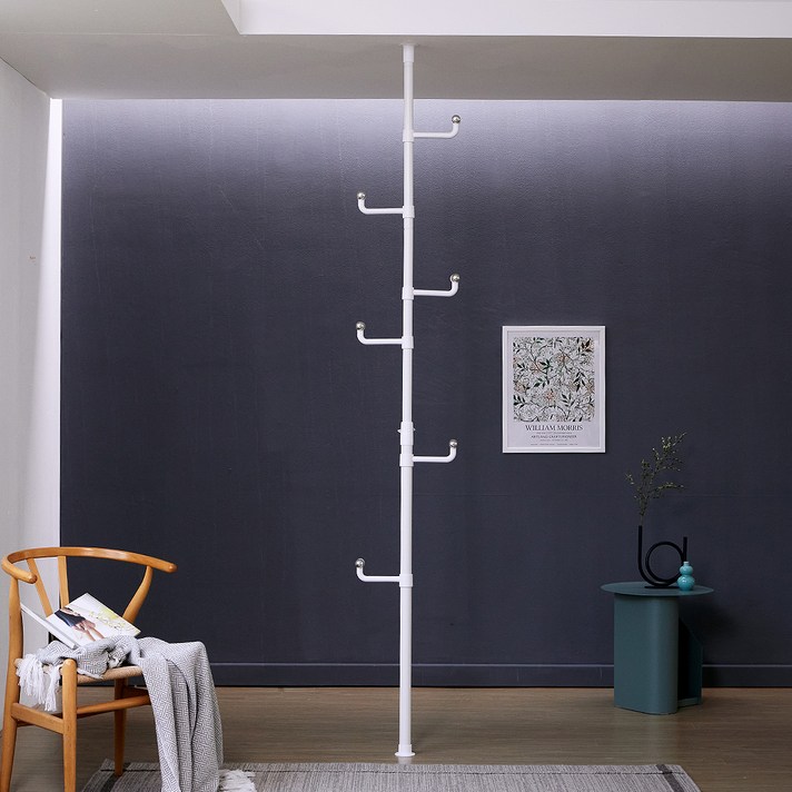  트레벨 커넥트 38mm 1단 폴행거, 화이트 