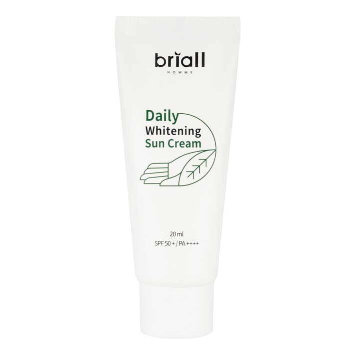 브리올옴므 남성용 데일리 화이트닝 선크림 SPF50+ PA++++, 20ml, 1개