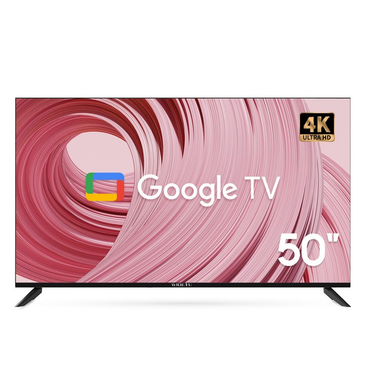 와이드뷰 4K UHD 구글 3 스마트TV, 127cm, WGE50UT1, 스탠드형, 고객직접설치