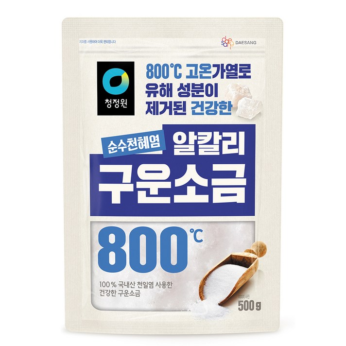  청정원 순수천혜염 알칼리 구운소금, 500g, 1개 