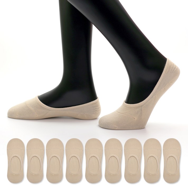 투투삭스 여성용 스파이더 점착 페이크삭스 10켤레