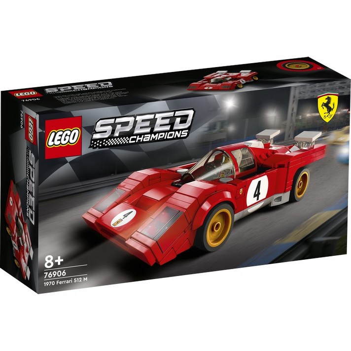  레고 스피드챔피언 1970 Ferrari 512 M 76906, 혼합색상 