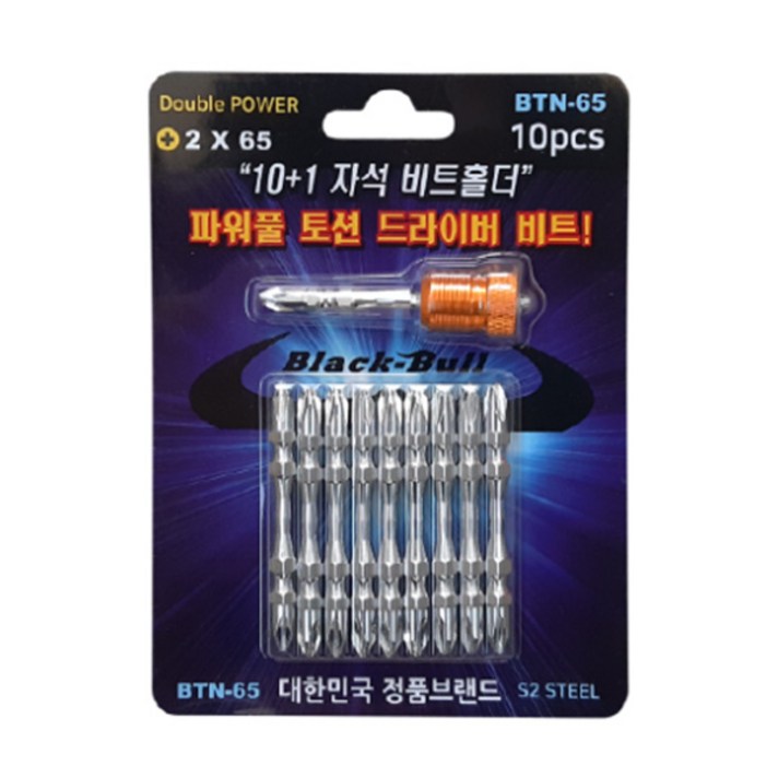 이노공구 블랙불 자석 토션비트 BTN-65, 1개