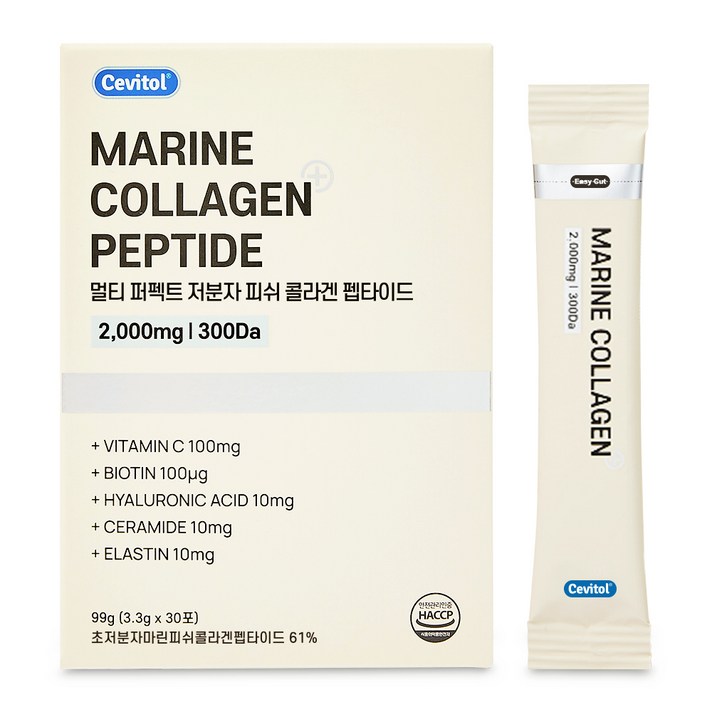 세비톨 멀티 퍼펙트 저분자 피쉬 콜라겐 펩타이드 30포, 3.3g