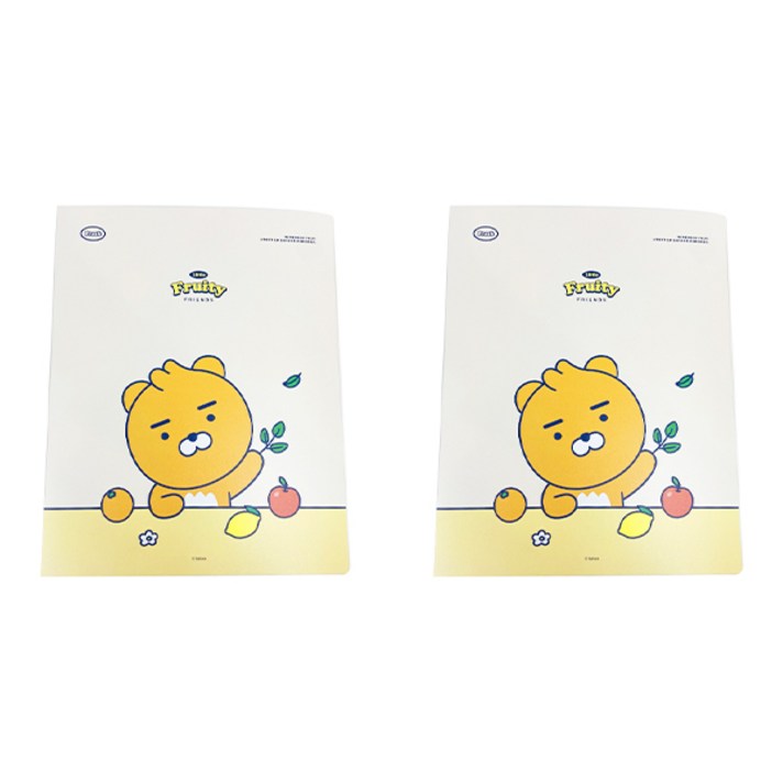 카카오 LF 프루티 클리어 파일 40매, 리틀라이언, 2개