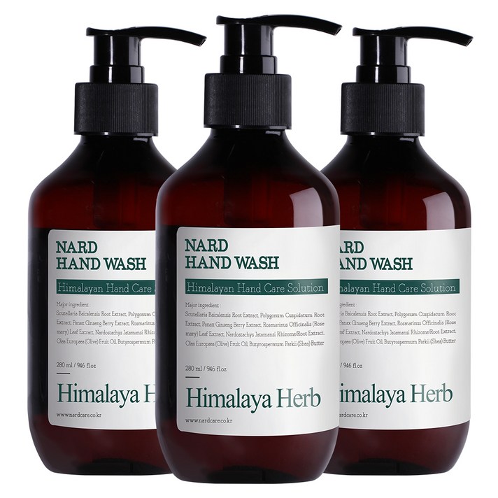 나드 핸드워시 티트리로즈마리, 280ml, 3개