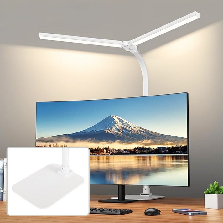몬스터라이트 번개표 듀얼헤드 LED 책상 스탠드 800mm 와이드 조명 졸업 입학 선물 몬스터라이트 번개표 듀얼헤드 LED 책상 스탠드 800mm 와이드 조명 졸업 입학 선물
