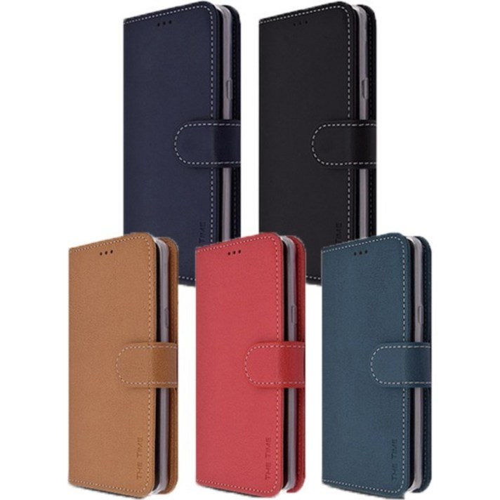 갤럭시점프2 케이스 스티치 5포켓 수납 다이어리 가죽 지갑 플러스 더타임