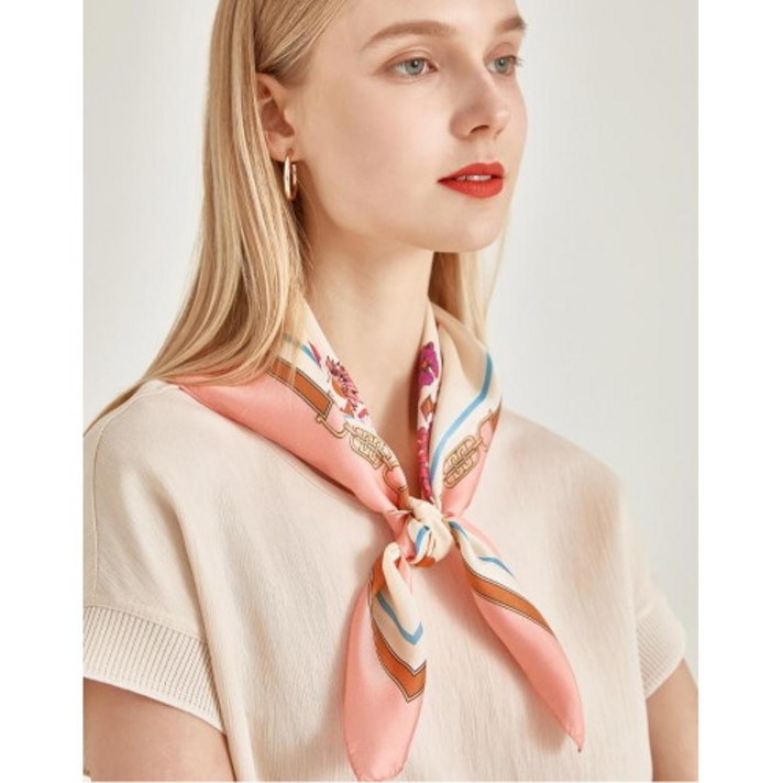 닥스 레이디스 플라워 실크 스카프 DLSC1B207P1