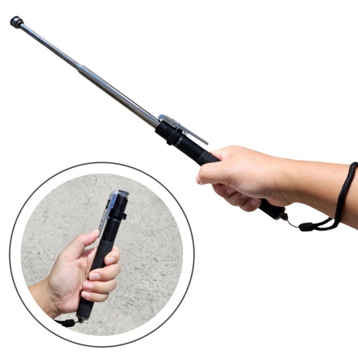 두리C 삼단봉 합금강 호신용품 원터치 3단봉, 1개