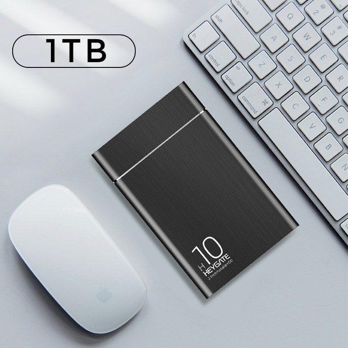 ZhanX 외장하드고속저장 HarddiskNo.87, 정부측, 【 1TB 】 USB 3.0 패션 블랙 H10