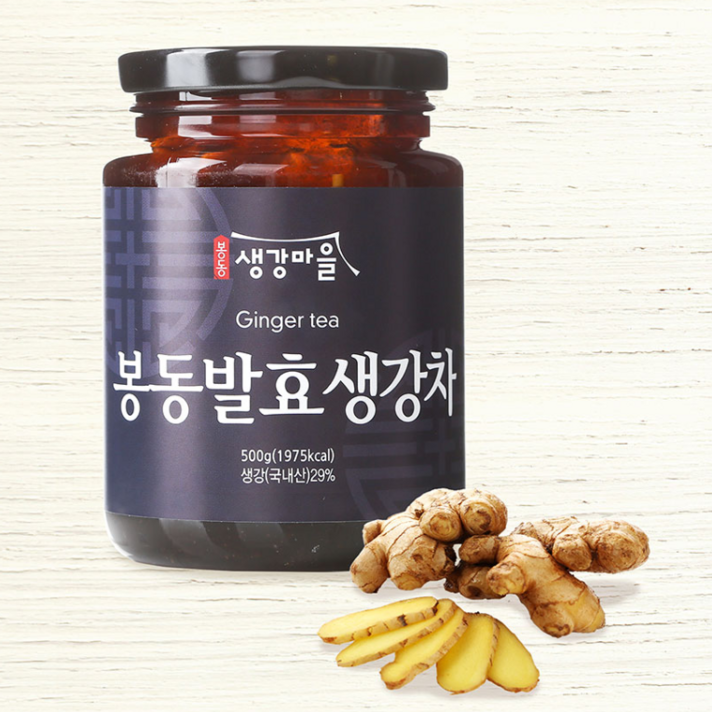 발효1번지 봉동 발효생강차 프리미엄 500g 발효라서더좋다 면역력 향상 생강차, 1개, 500ml