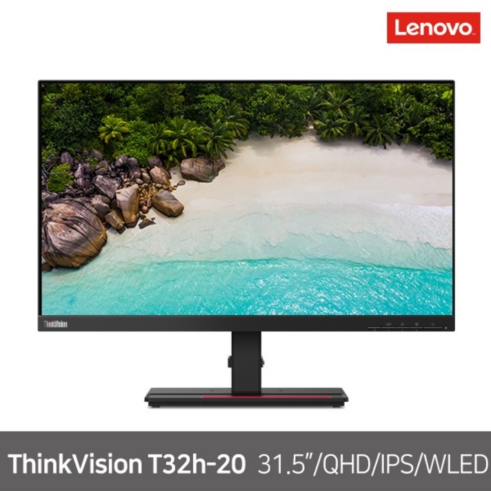 레노버 80cm QHD 모니터, Thinkvision T32H-20