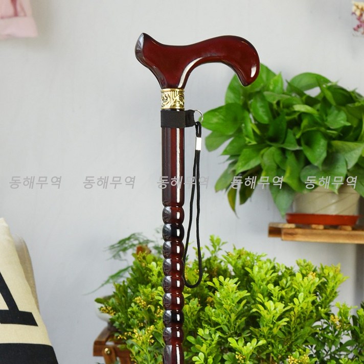 노인 보행보조 단단한 명아주지팡이 청려장 할아버지생신선물 감태나무 연수목, D  적갈색 (높이 171-180에 적합)개