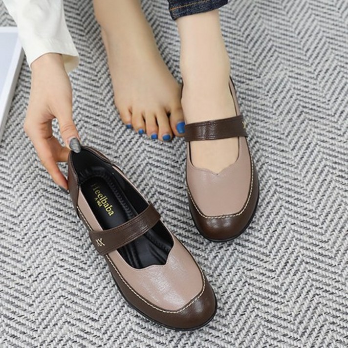 제이슈 수제화 가죽 편한매력 반도 단화 3cm