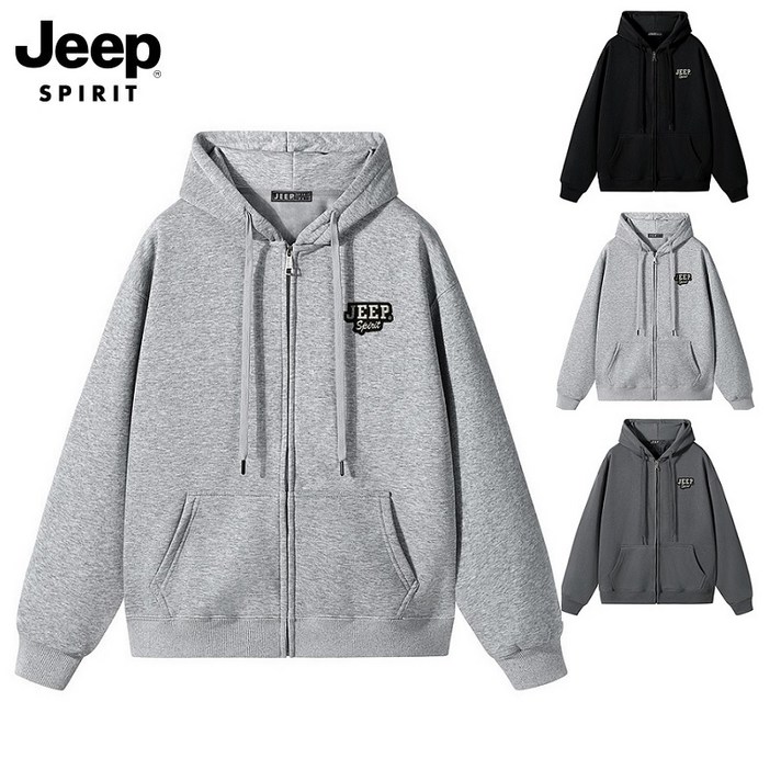 JEEP spirit 지프스피릿 남.여 공용 기모 후드집업 JPHJ26AXW310R