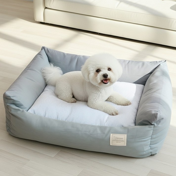 제이리 강아지 편안한 사계절 방석, 1개, 민트