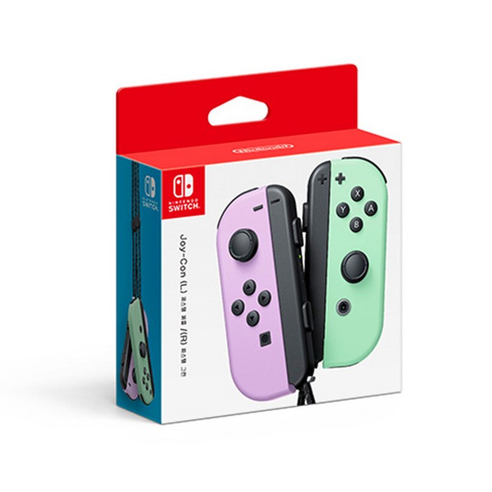  [닌텐도] [정품] 조이콘 (파스텔퍼플/파스텔그린) [SWITCH], 없음 