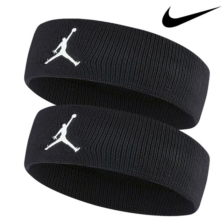 나이키 조던 점프맨 헤드밴드 AC4093-010 2p, 블랙