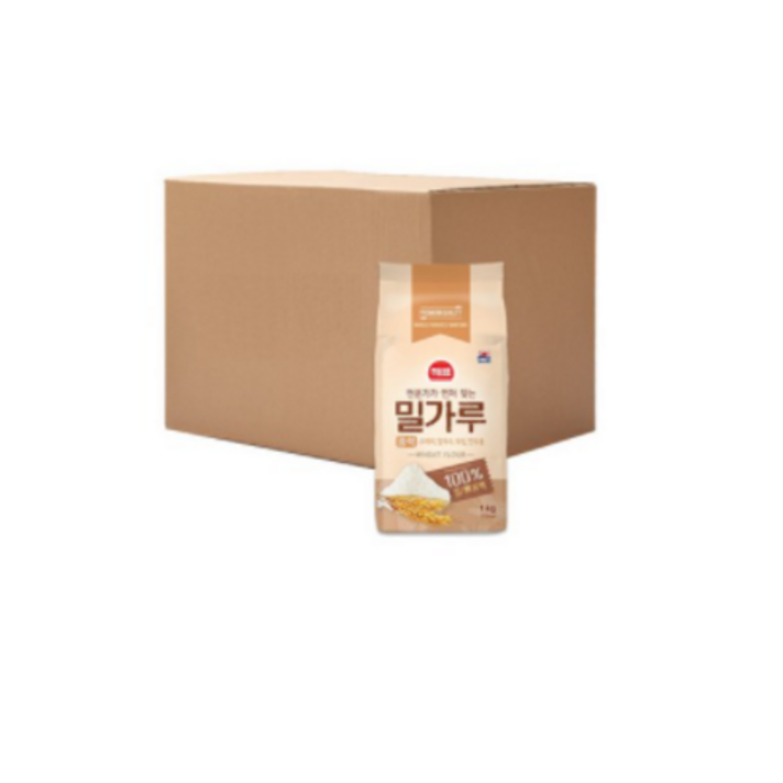 해표 중력분 밀가루, 1kg, 20개