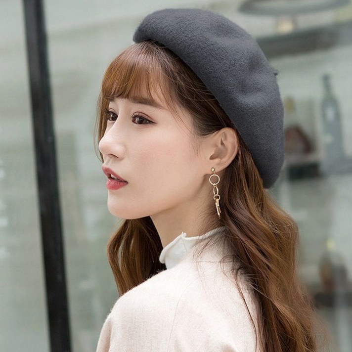 양놀 여성 화가모자 빵모자 베레모