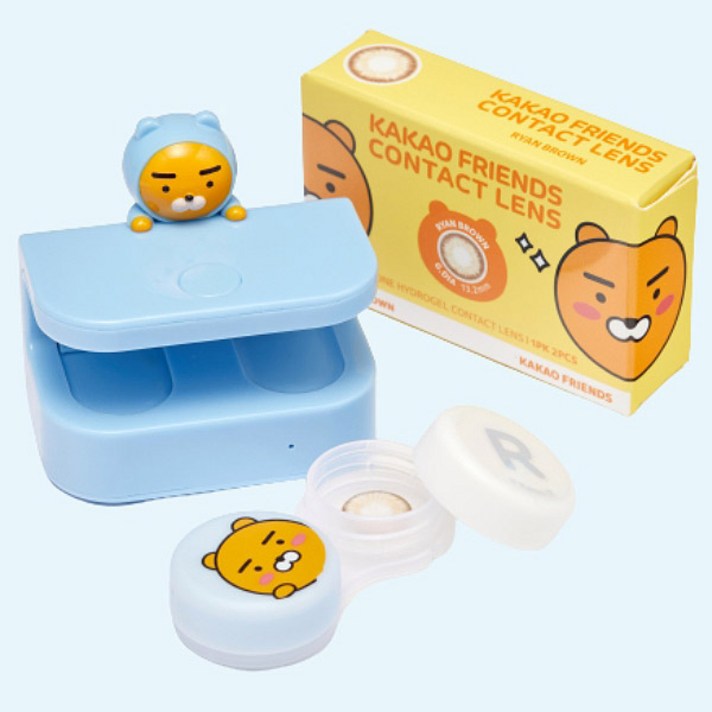 카카오프렌즈 렌즈 진동 세척기, 라이언, 1개