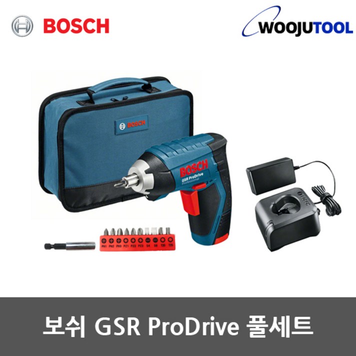 보쉬 GSR ProDrive 충전 스크류 드라이버 풀세트 3.6V