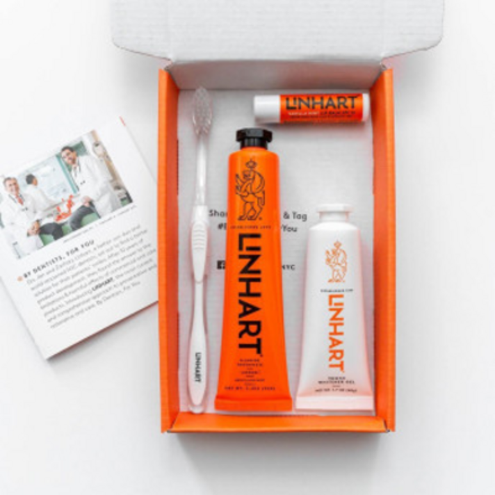 [린하트 본사직영 무료배송] - 린하트 스마일 콜렉션 세트 (치솔+치약+화이트닝 젤+립밤), 칫솔+치약+화이트닝 젤+립밤