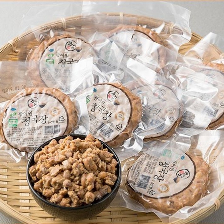 명인이 만든 명품 냄새없는 냄새안나는 착한 국내산 국산 전통 청국장 800g(100g*8), 100g*8개