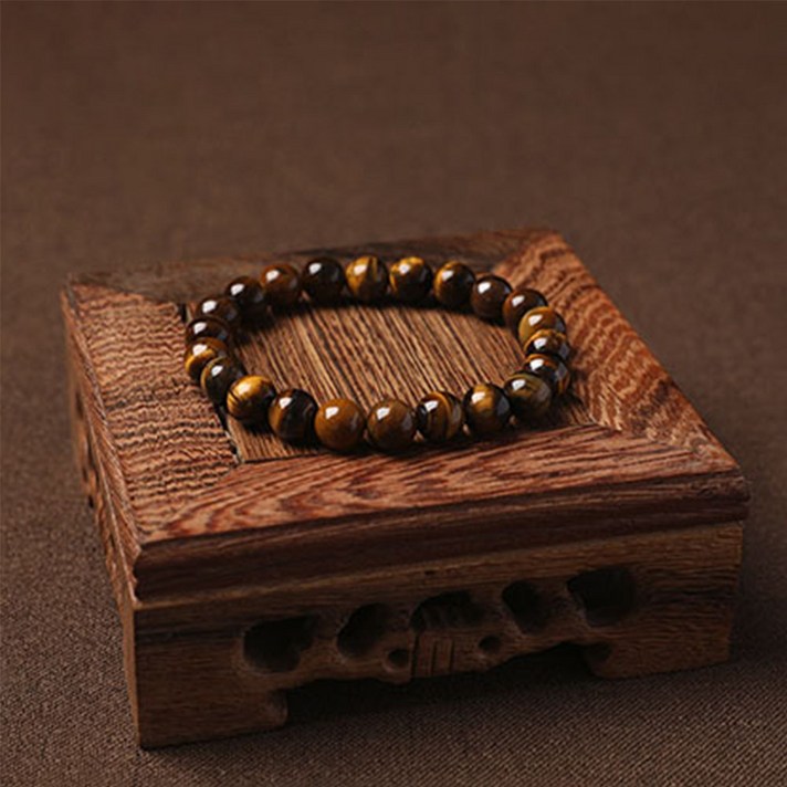 린라이프 천연 원석 호안석 염주 팔찌