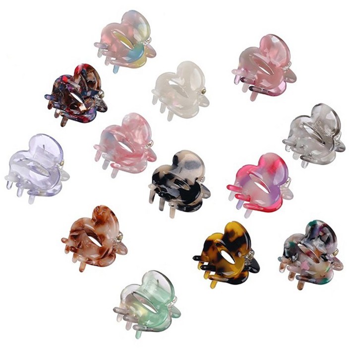 프랑수와 13종set구성 러블리 미니 스페이스 셀룰로오스 집게핀 프랑스핀 동백이 공효진 헤어핀