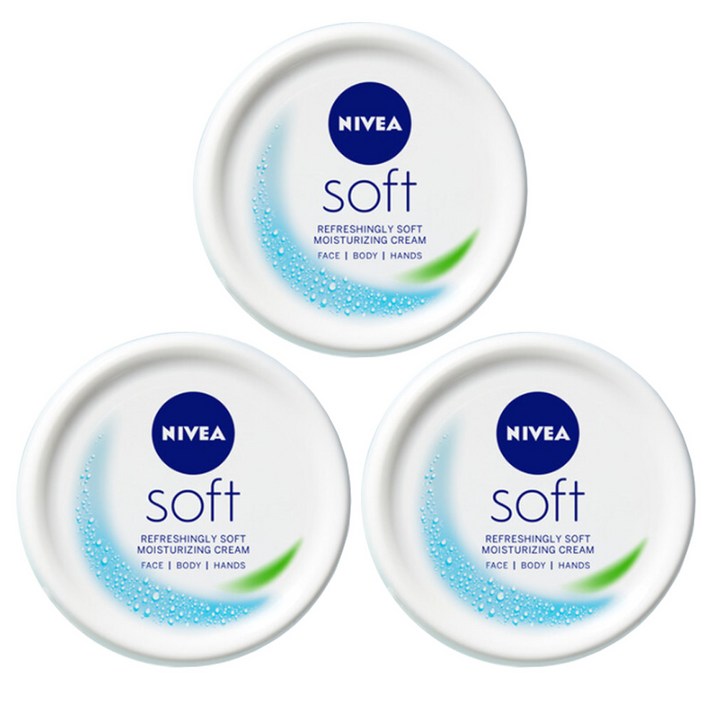 니베아 소프트 리프레싱 모이스춰라이징 크림 200ml / 75ml, 200ml X 3개