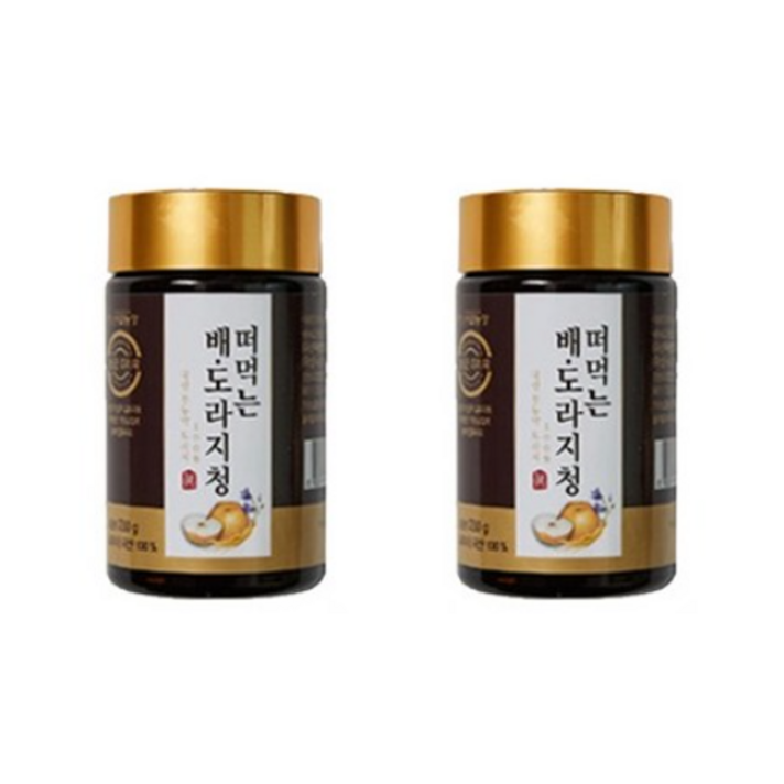 산골농장 떠먹는 배도라지청 세트, 230g, 2개
