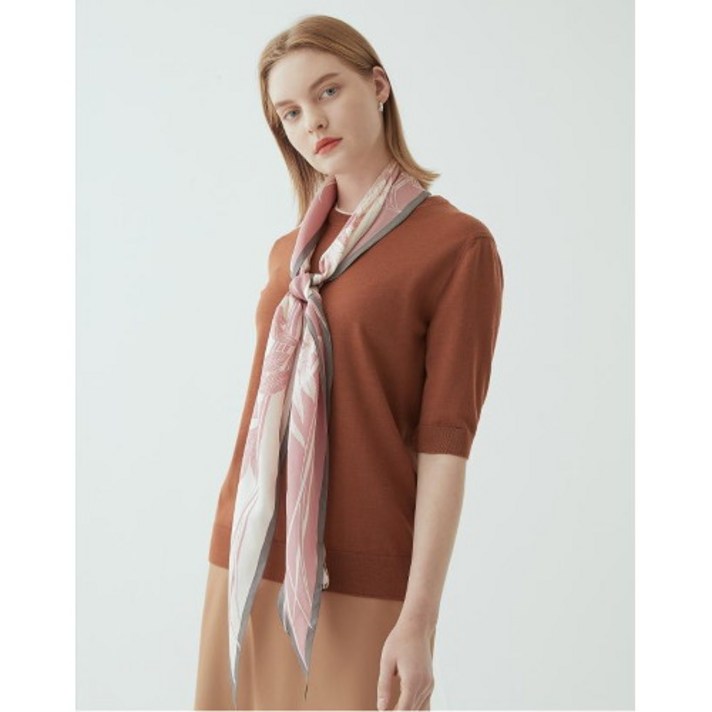 닥스 여성용 플라워 실크 스카프 DLSC1B203P1