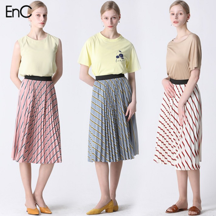 이앤씨ENC EnC 플리츠 스커트 이앤씨ENC EnC 플리츠 스커트