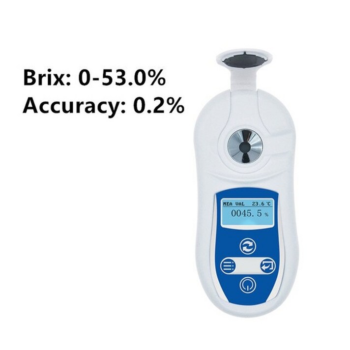 과일 브릭스 당도측정기 디지털 핸드 헬드 Brix 미터 디지털 Brix 굴절률 굴절계, 협력사, 파란색
