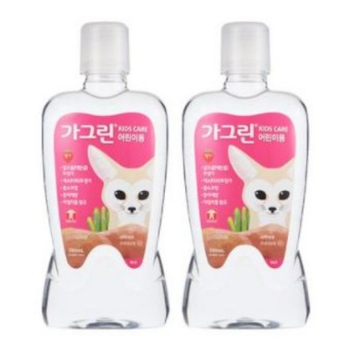가그린 어린이용 구강세정제 딸기향 이미지 랜덤발송, 380ml, 80개