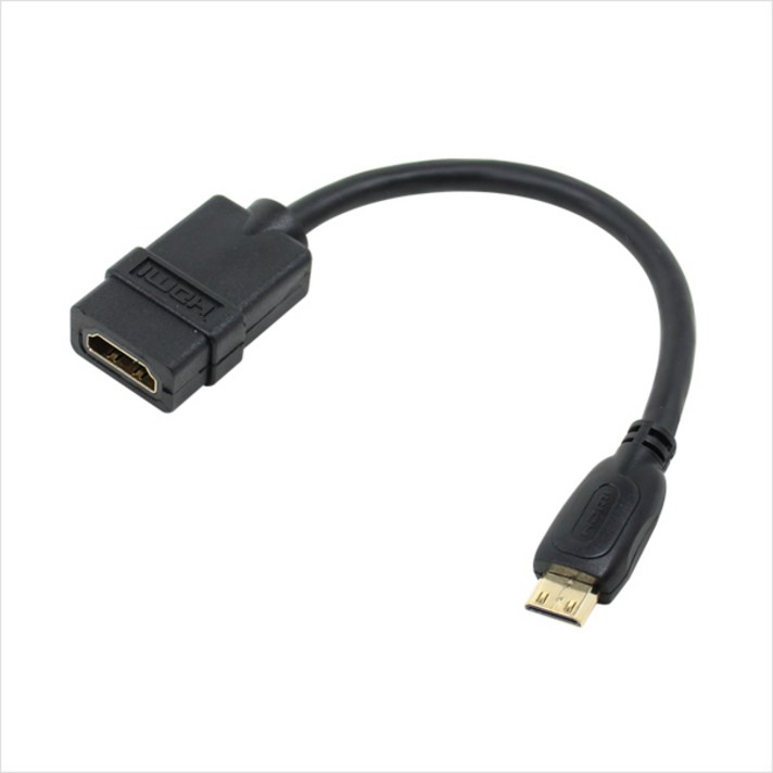 넥시 HDMI TO MINI HDMI 젠더 15cm, NX264