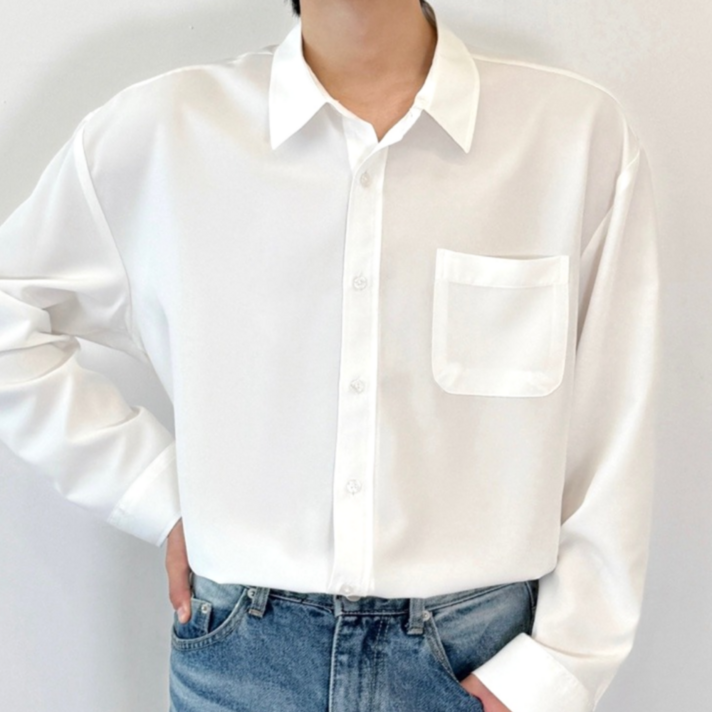 데이로아 남자 긴팔셔츠 빅사이즈 오버핏 링클프리 캐주얼 남방